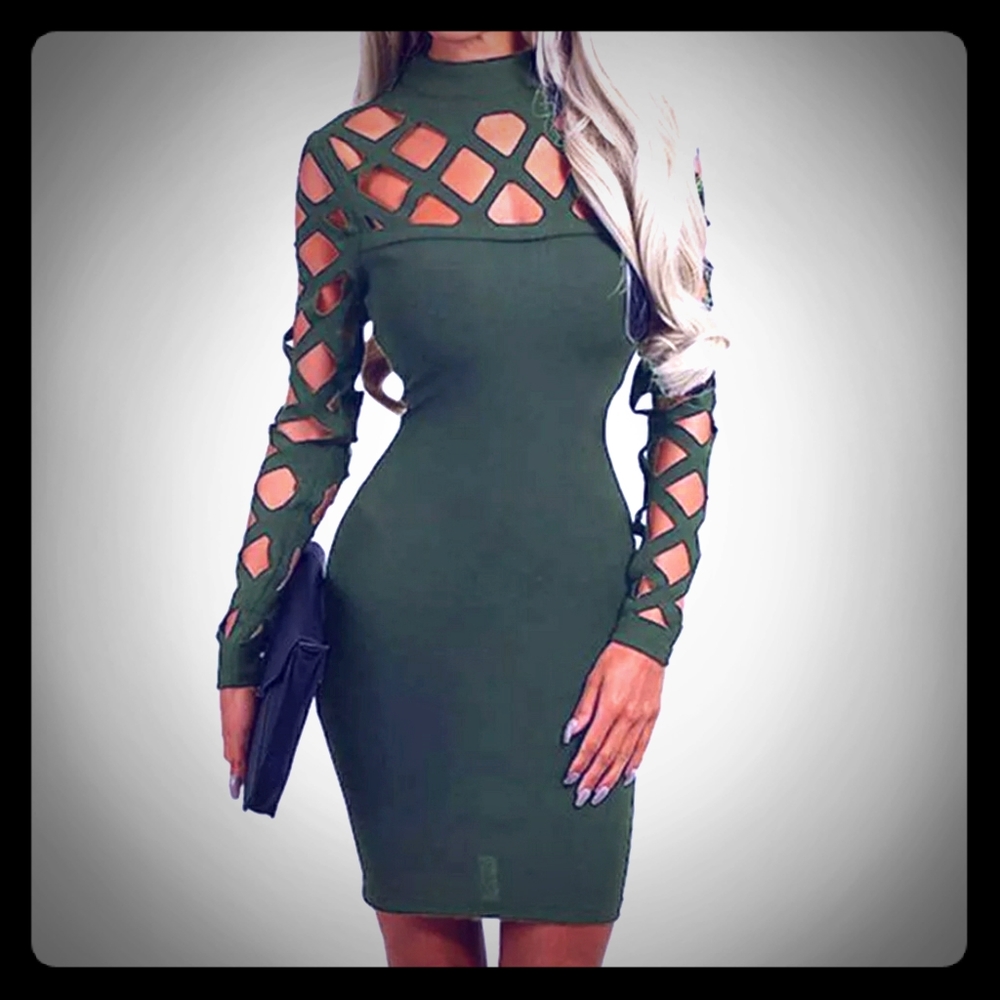 Bodycon midi dress M